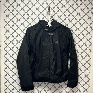 OAKLEY women's outwear windbreaker black jacket